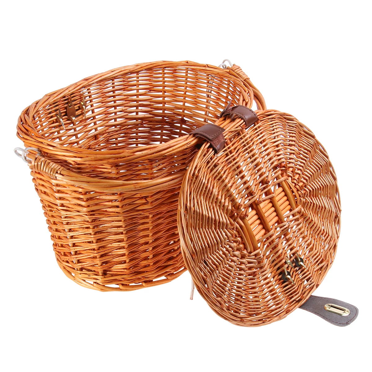 

Bicycle Basket Wicker Baskets for Bicycles Bike Electric Car Bikes Bamboo Child