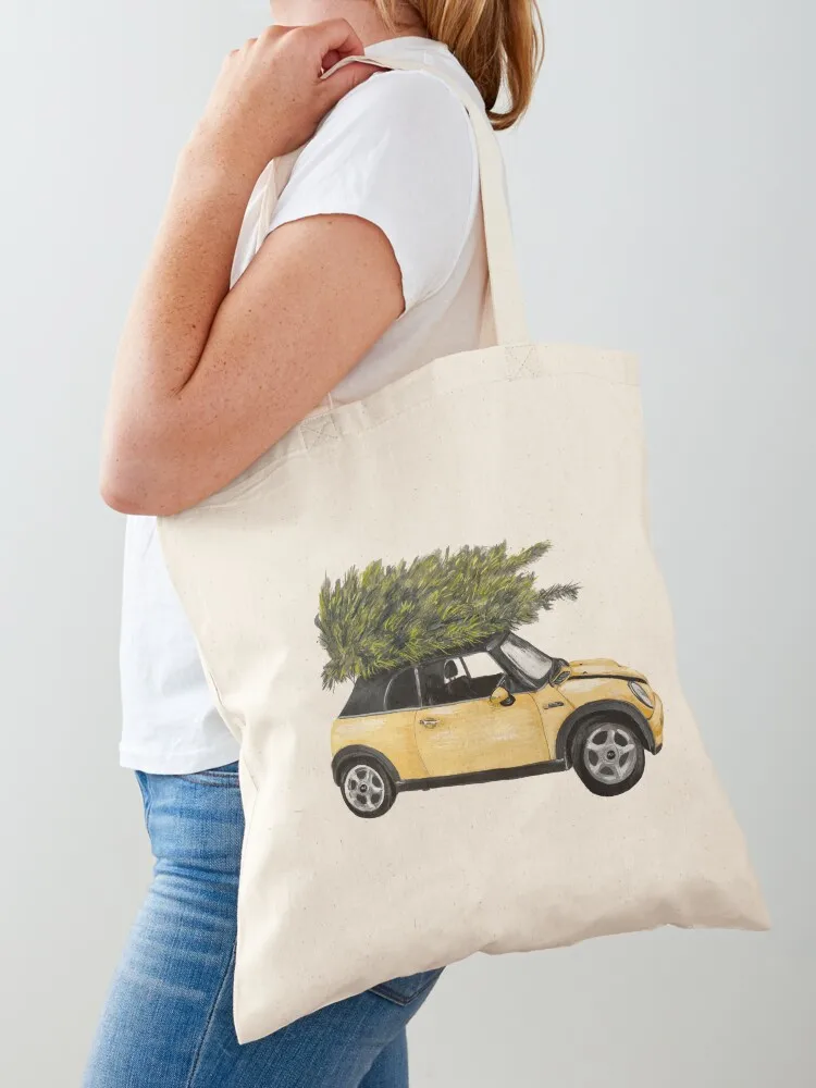 Happy Mini Christmas Tote Bag cute tote bag canvas bags great bag tote bags men