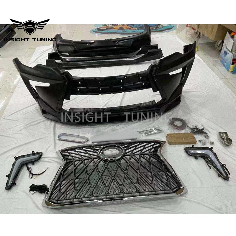 LX Style Facelift Car Bumpers Grill Bodykit 2016-2021 for  Fortuner Body Kit