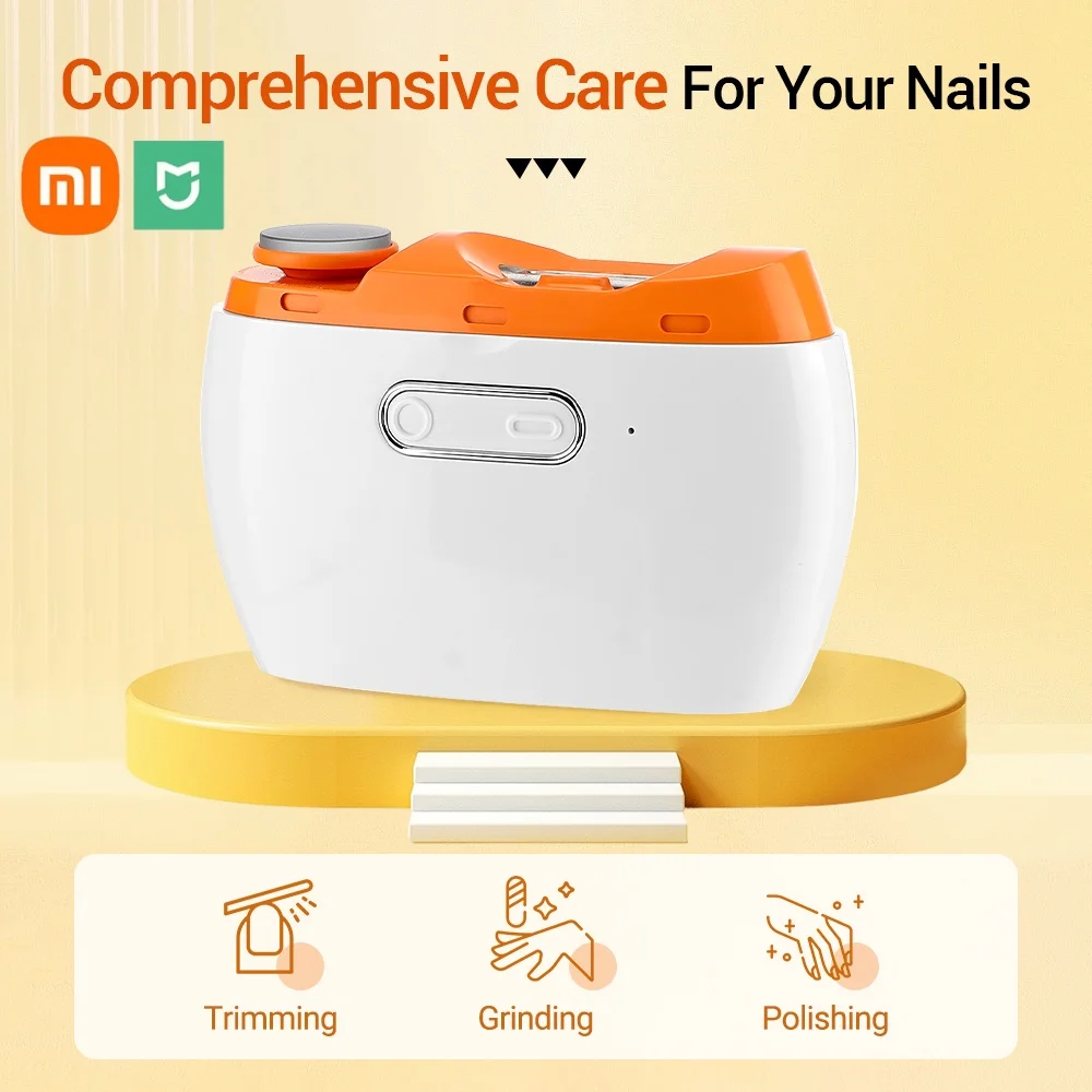 XIAOMI Mijia Smart Electric Nail Clipper Fully Automatic Polished Armor Trim Nail Clipper Rechargeble Nail Grinding Care Tool