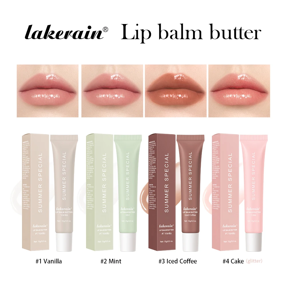 Lakerain bálsamo labial de verano, hidratante e hidrata, reduce las líneas de los labios, mejora el cutis, textura suave, fácil de aplicar