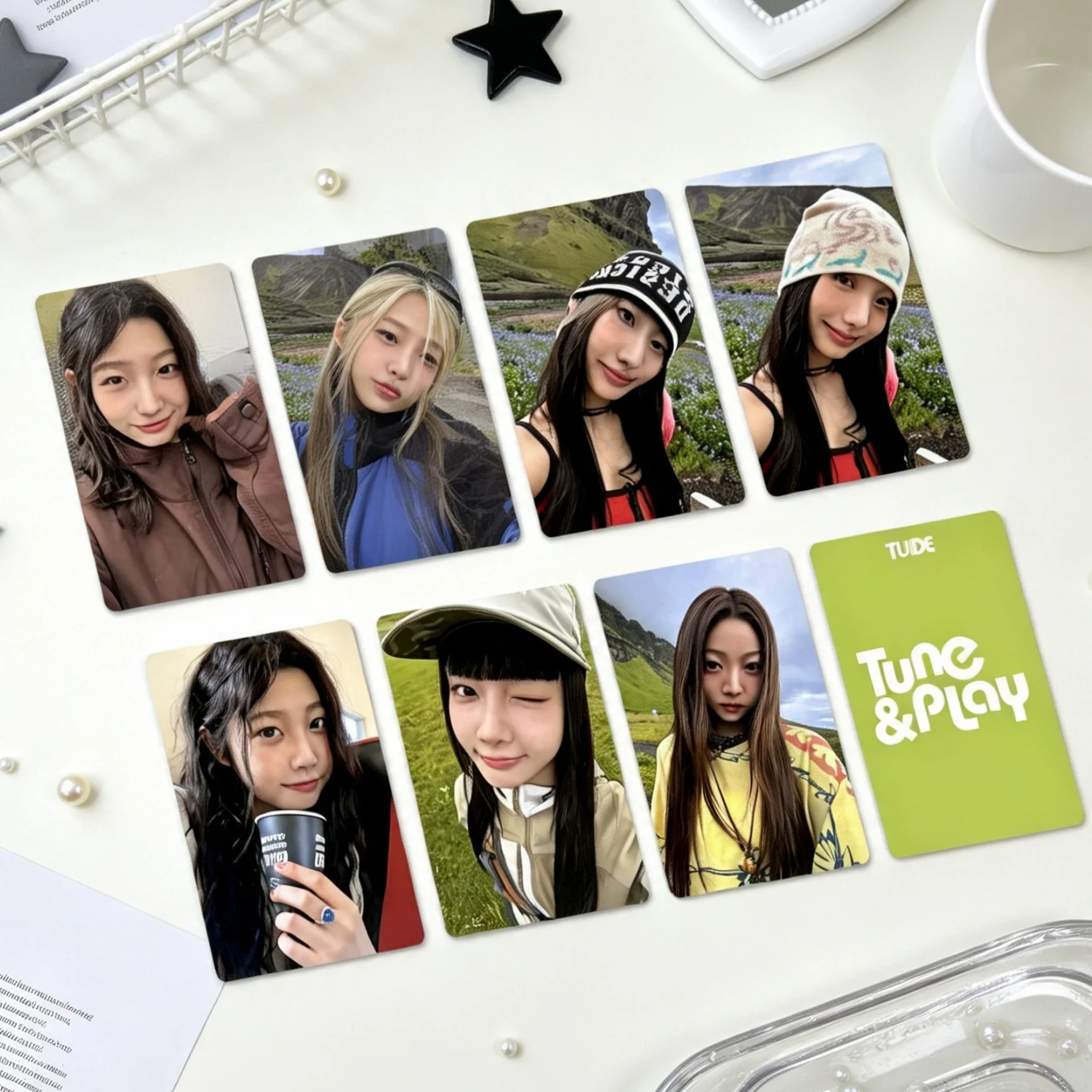 Idols TUIDE Photocards TUNE & PLAY Special Bonus Cards Seohee Seoyeon Elena Jia Saki Seah Yi Hani Cards Fans Collections Gifts