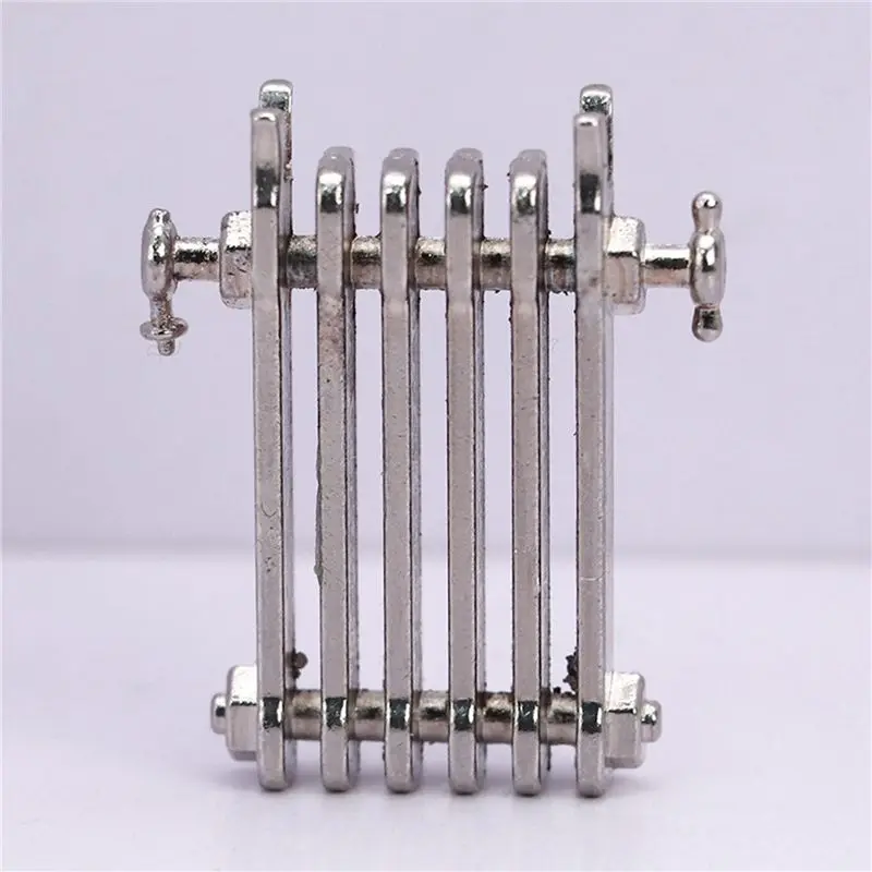 AINY-2X 1/12 échelle maison de poupée Miniature alliage radiateur Simulation accessoires de chauffage pour la décoration de la maison meubles de maison