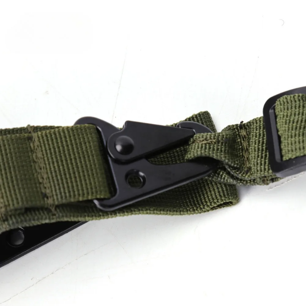 Tactical 3 Point Sling Strap Gun Shoulder Strap With Adjustable Bungee Airsoft QD Metal Buckle For Hunting Accessories