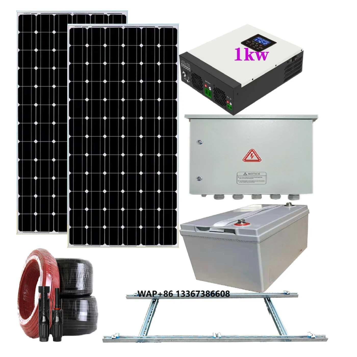 Off-Grid Solar Energy System with 1KW to 60KW Capacity Monocrystalline & Polycrystalline Silicon Solar Panels MPPT Controller