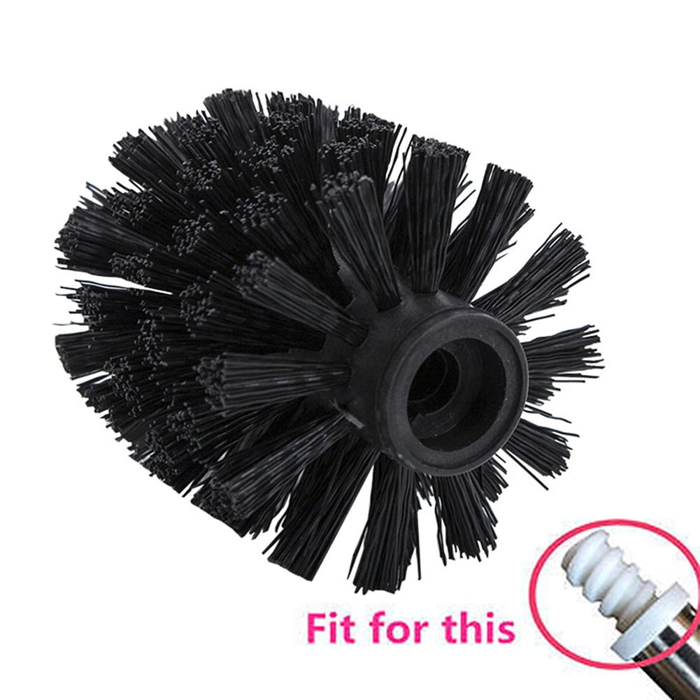 Replacement Toilet Brush Head Holder White Black Clean Spare Tools Home Bathroom Accessories Cleaning Accessory Tool