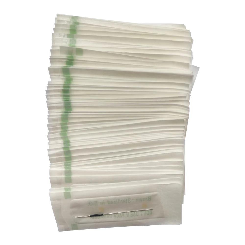 Disposable 2RL Tattoo Needles Round Needles 2R Agulha Size 0.35mmx50mm For Permanent Makeup Machine Microblading Accessories