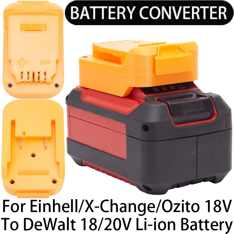 

Adapter for DeWalt 18/20V Li-ion tool Convert to Einhell/X-Change/Ozito 18V Li-ion battery adapter power tool accessorie