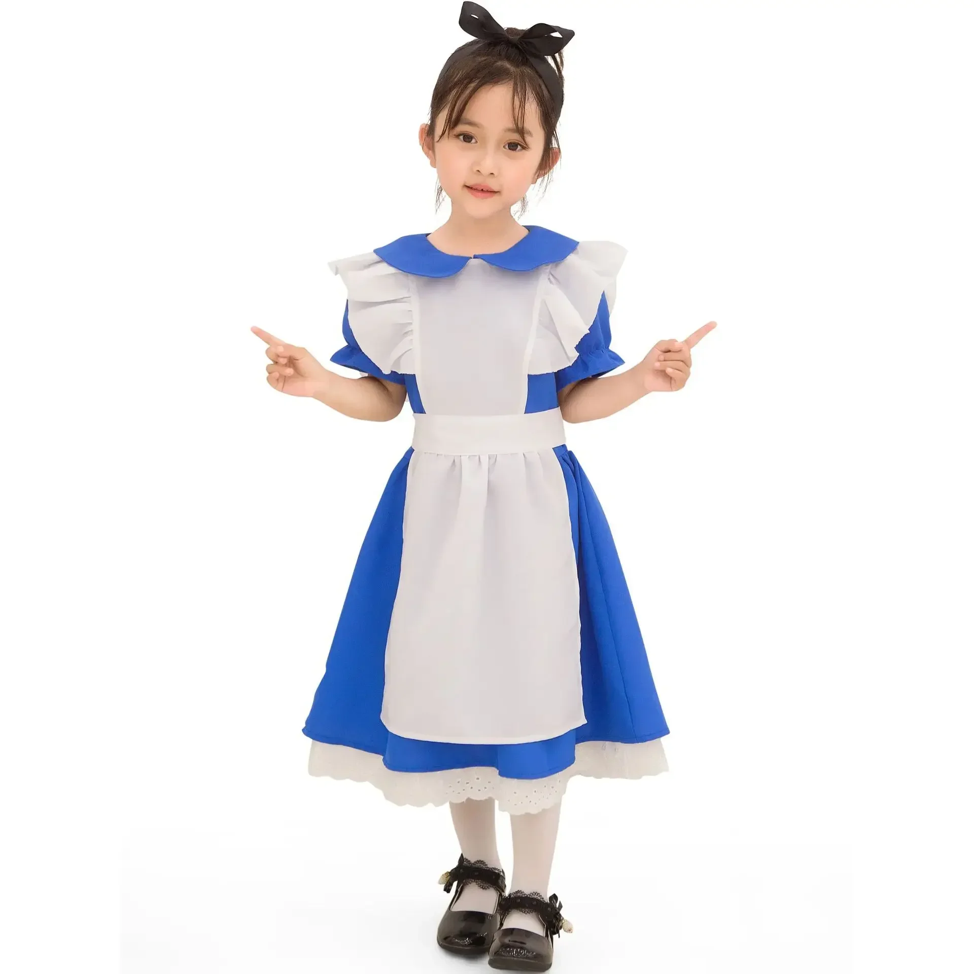 

Cute Role Play Maid Children's Day Kindergarten Performance Costume