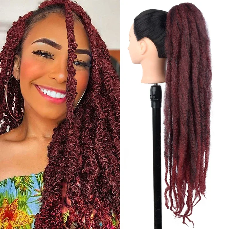 36 pollici Afro crespo intrecciare i capelli sintetici morbidi Marley Twist Crochet trecce Afro Spring Twist per le donne trecce di capelli all'uncinetto