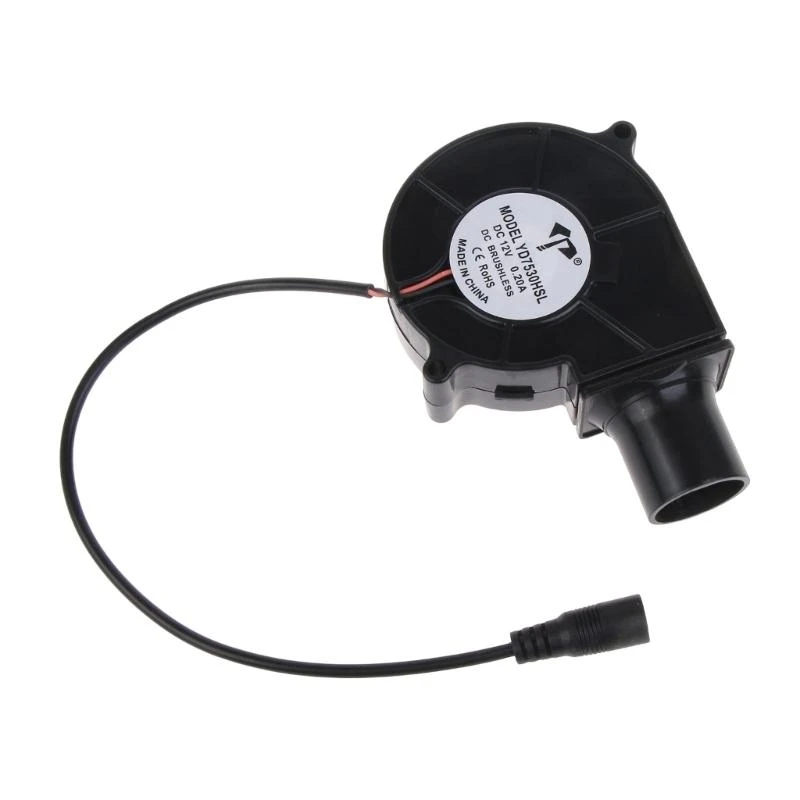 97QC พัดลม bbq blower electric 7530 75x75x30mm 12v 3700rpm การไหลของอากาศขนาดใหญ่สำหรับการตั้งแคมป์