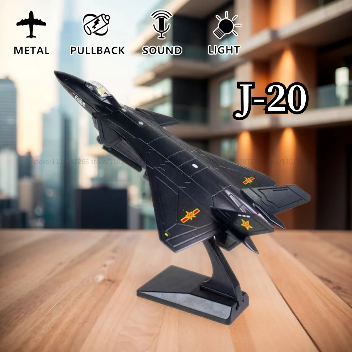 Pullback & Go Jet F16 giocattolo per aerei da combattimento con suono leggero, scala 1:50 Diecast B2 F22 F35 SU35 Aviao modello di aereo Kid Boy Gift