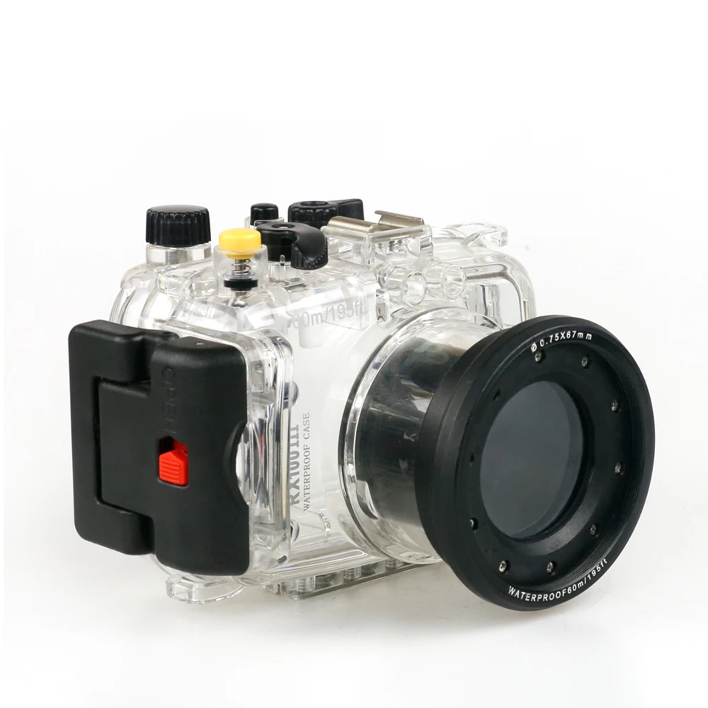 Seafrogs Meikon Underwater Housing Ipx8 Waterproof Camera Case   Rx100 III with 67mm Lens Thread