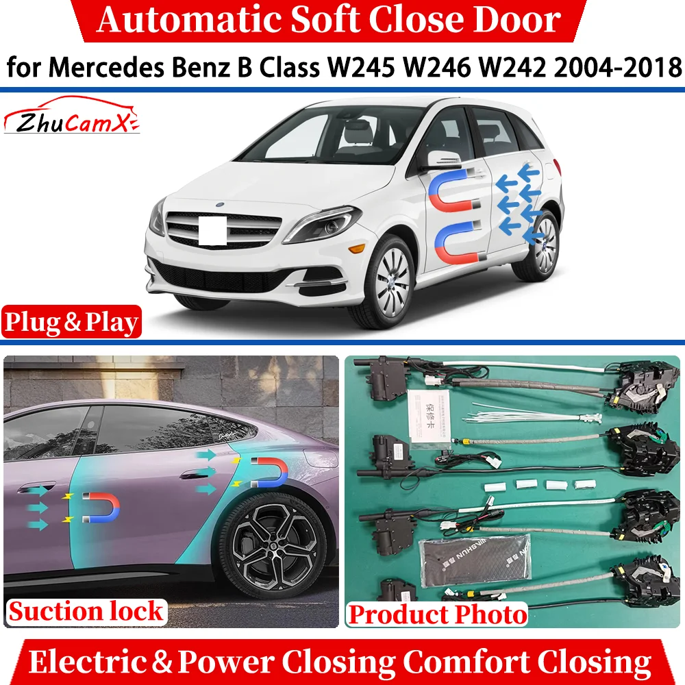 

for Mercedes Benz B Class W245 W246 W242 2004-2018 Automatic Soft Close Door Electric Power Comfort Closing Suction lock System