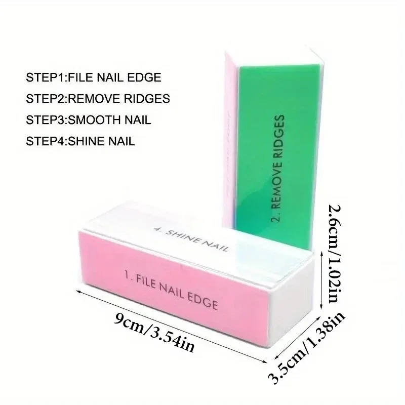 Colorful Nail Buffer Block Set 1/3/5/10Pcs 4-Way Shine Polisher Nail Buffing File Manicure Sanding Tool