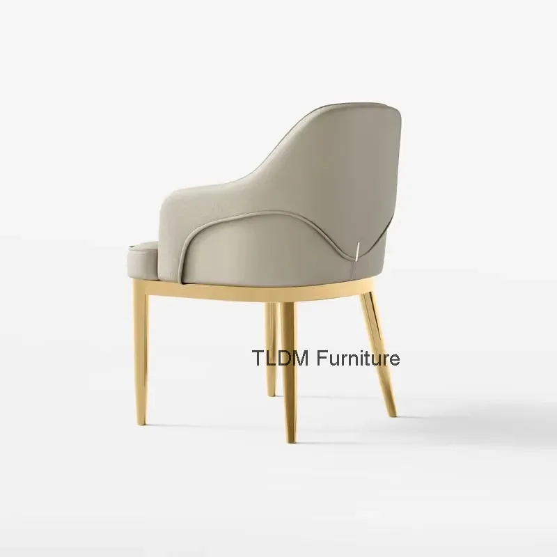 

Metal Modren Dining Chairs Aesthetics Luxury Nordic Ergonomic Dining Chair Design Kitchen Chaises Salle Manger Kitchen Furniture