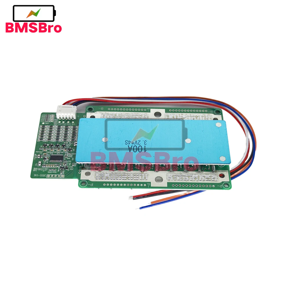 BMS 4S 12.8V 100A Li-ion Lifepo4 Battery Protection Board Battery Cell Pack Charge Discharge Protect Inverter for Car Motorcycle