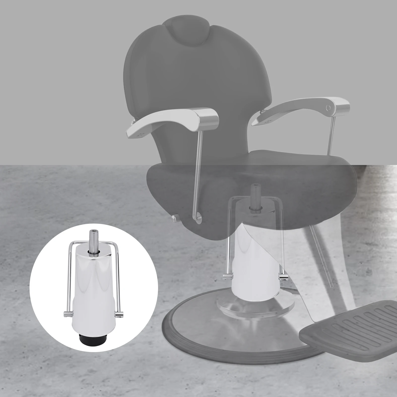 

Barber Chair Hydraulic Pump, 440Lbs Load, 4.3" Height Adjustment, Ergonomic Design Pump for Salon/ Stylist/ Tattoo Chairs