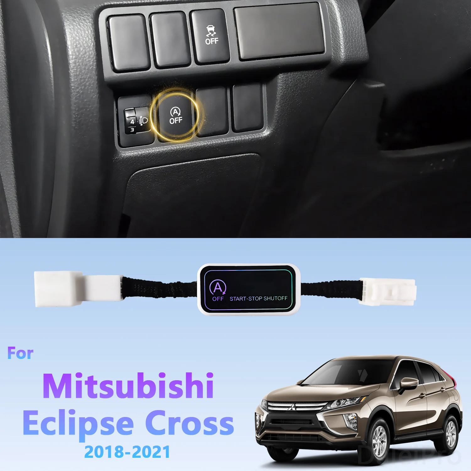 

Автоматический запуск и остановка для Mitsubishi Eclipse Cross 2018-2021, автоматический запуск двигателя, система управления устройством, штекер датчика