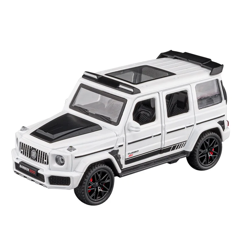 1:36 Mercedes Benz Brabus G800 Hoge Simulatie Diecast Metalen Legering Model Auto Geluid Licht Pull Back Collectie Kids Speelgoed Cadeau