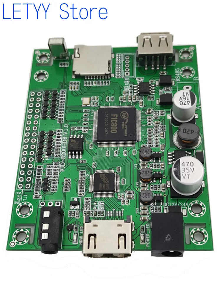 Mp4 Video Playback Board HD Decoding 1080P Output HDMI Serial Port Button Room Advertising Machine Module Usb