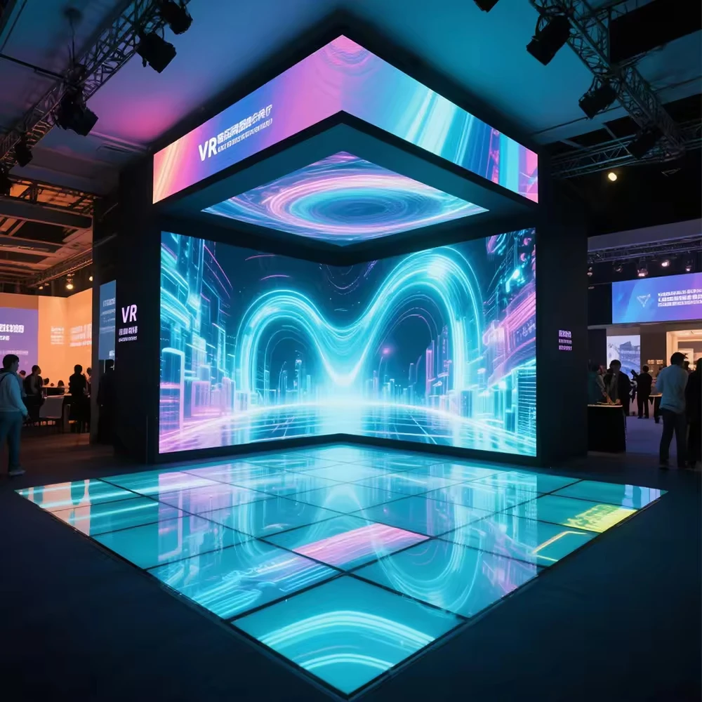 Layar LED Luar Ruangan Full Color Refresh Rate Tinggi Kecerahan Tinggi Kabinet Portabel Panggung Konser Iklan Sewa Layar LED