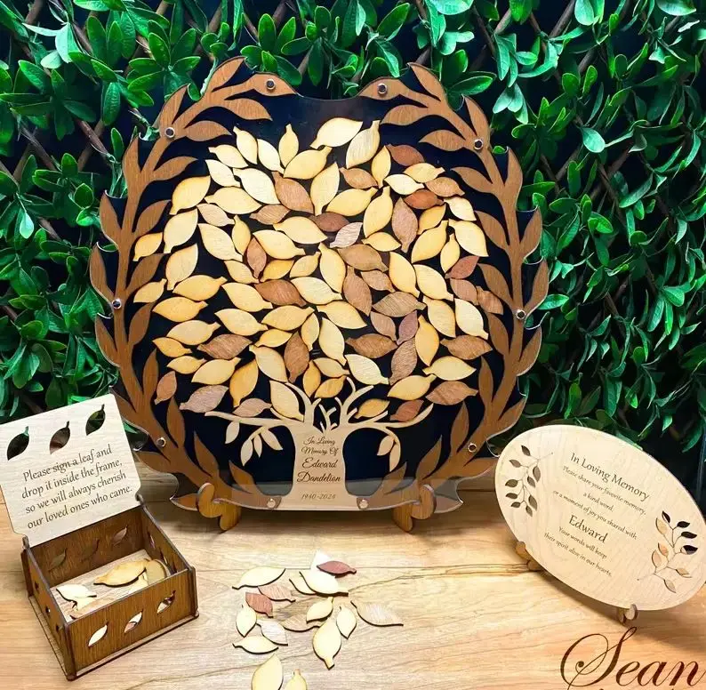 Tree Of Life Guest Book,Memorial Alternative Guest Book, Funeral Guest Book,CELEBRATION OF LIFE Guest Book Alternative