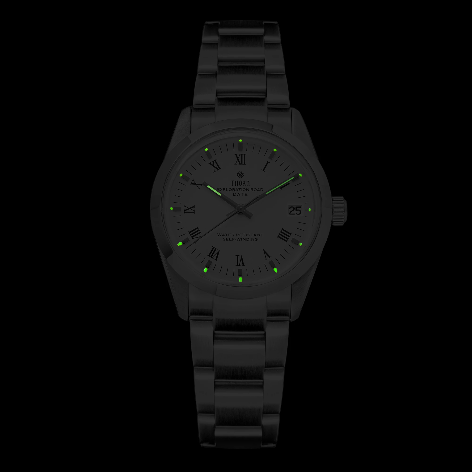 [T004] تحية ثورن للساعة الصغيرة العتيقة من العصر الذهبي مع حركة 34 ملم باكلي ثلاثة عشر شوط للزوجين PT5000