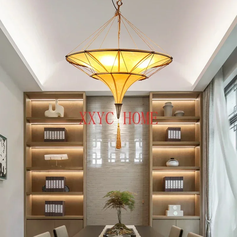 

Southeast Asian Style Chandelier Thai Club Hotel Homestay Restaurant Villa Height Living Room and Tea Room Retro Decorative Lamp