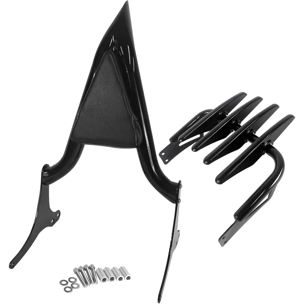 

Sissy Bar Luggage Rack Passenger Backrest Fit for Harley Davidson Touring 97-08 Road King Electra Glide Street Glide Back Rest F