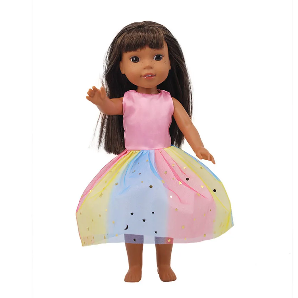 For Paola Reina Doll Clothes Fashion Style Summer Dress Fit 14.5 inch Wellie Wisher&32-34 Cm Dolls Nancy Girl\'s Accessories,Gift