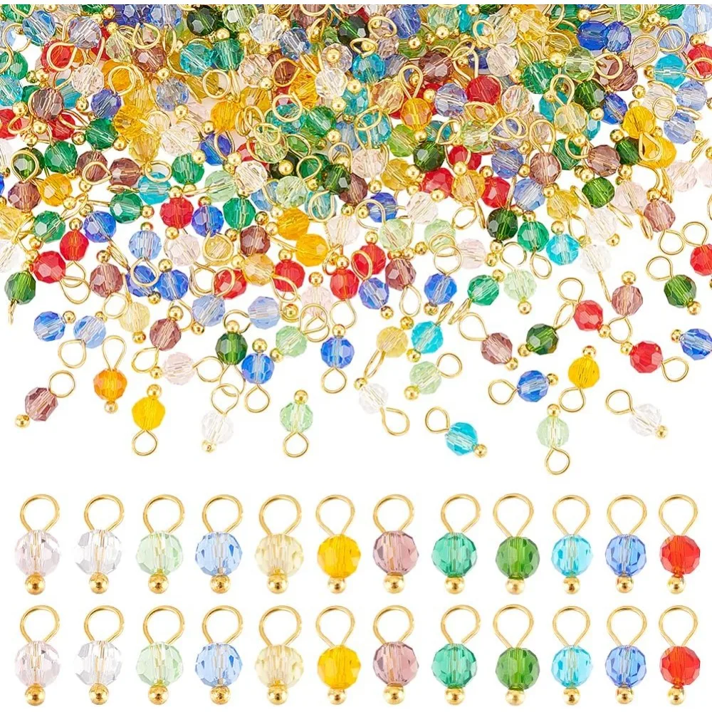 Birthstone Charms Crystal Pendant Drop Bead for DIY Jewelry Making Necklace Bracelet Ankle Earring