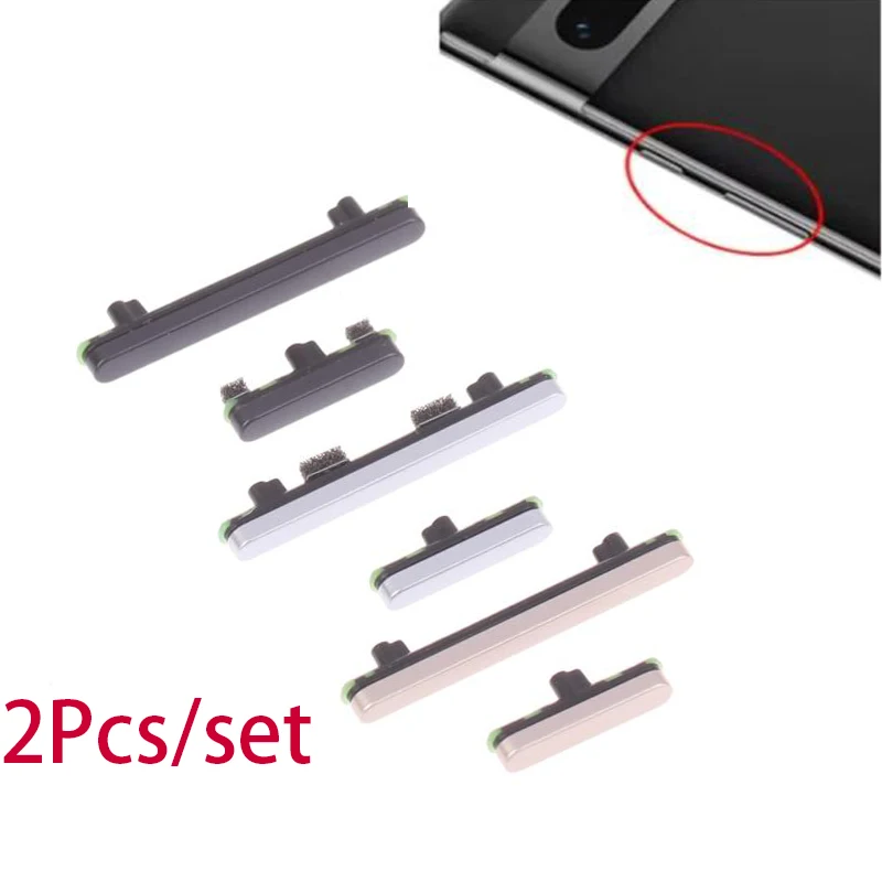 

1Set ForGoogle Pixel 7 Pro Power Button + Volume Button Control Side Keys Spare Parts Switch Flex Cable