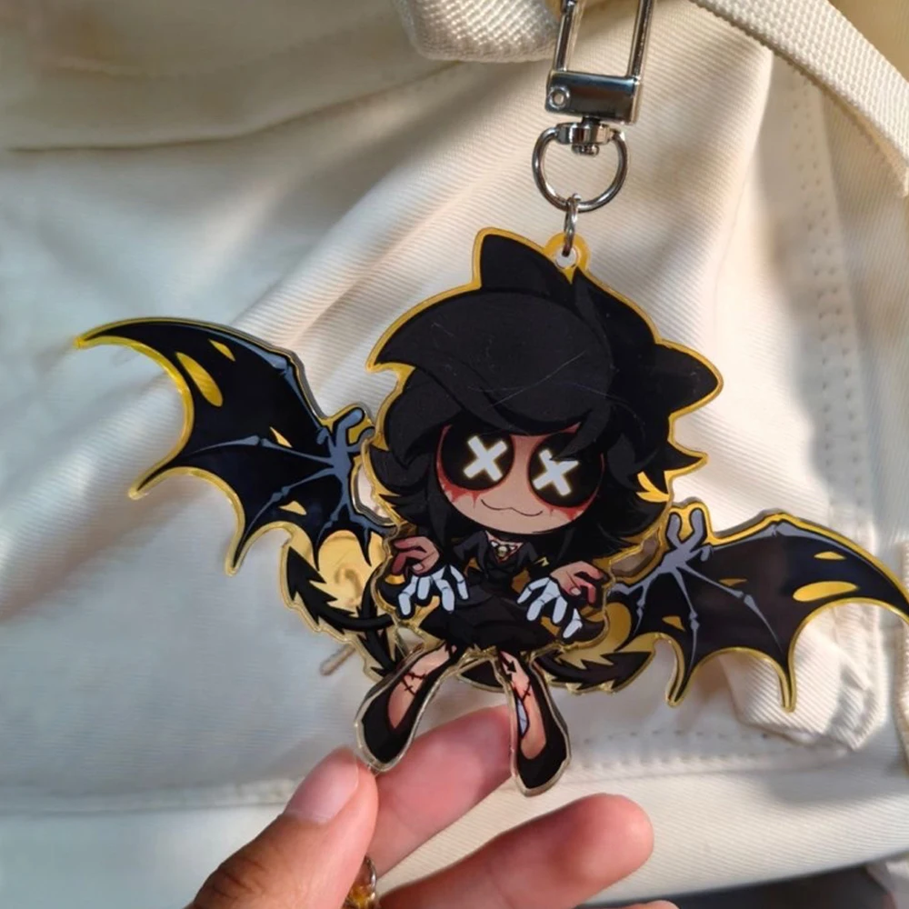 LLavero de Cosplay de Anime Murder Drones, llavero de ala móvil acrílico, decoración de mochila, llavero de aleación, accesorio para fiesta de Halloween