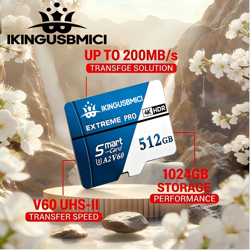 Tarjetas de Memoria Micro SD, Tarjetas TF de 32GB 64GB 128GB de Gran Capacidad C10 Full HD para Nintendo Switch, Laptop, GoPro