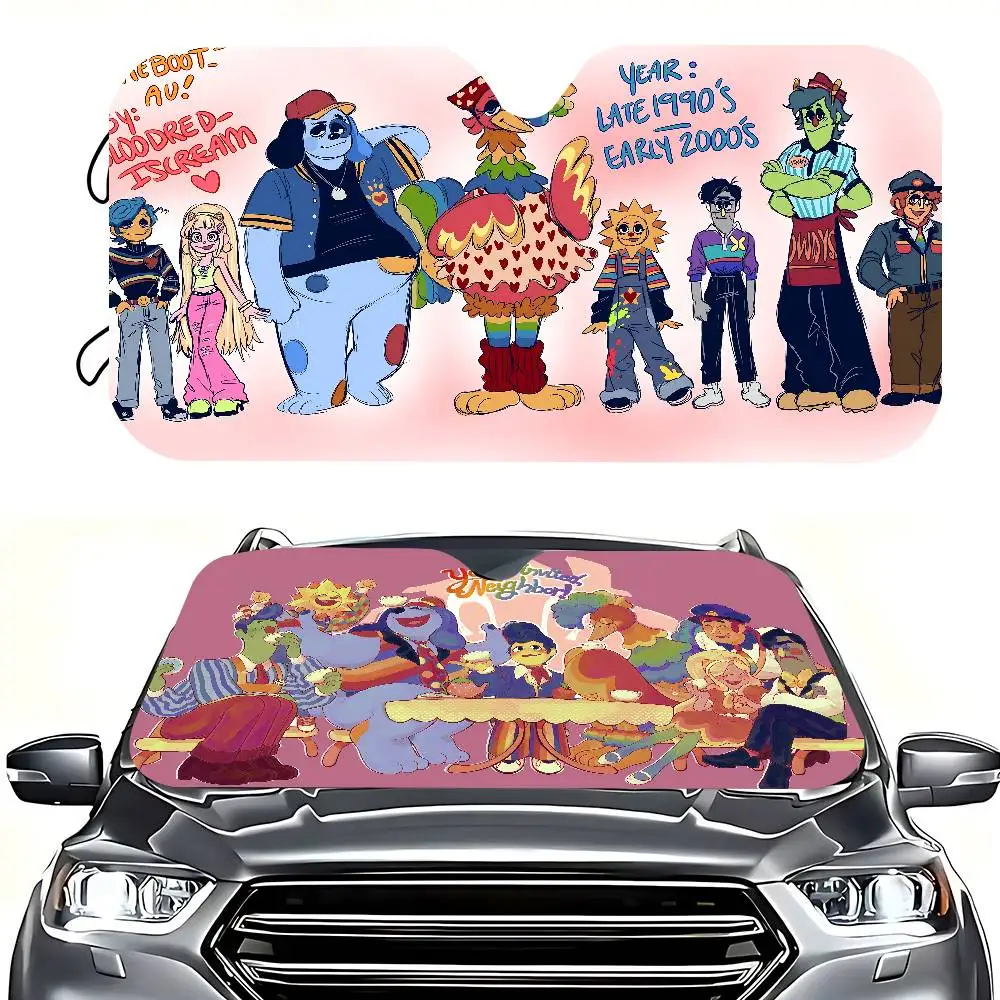 

W-wellcome H-home Sunshade Windscreen Fold-up Car Front Windshield 70x130cm Car Window Windscreen Cover Heat Reflector