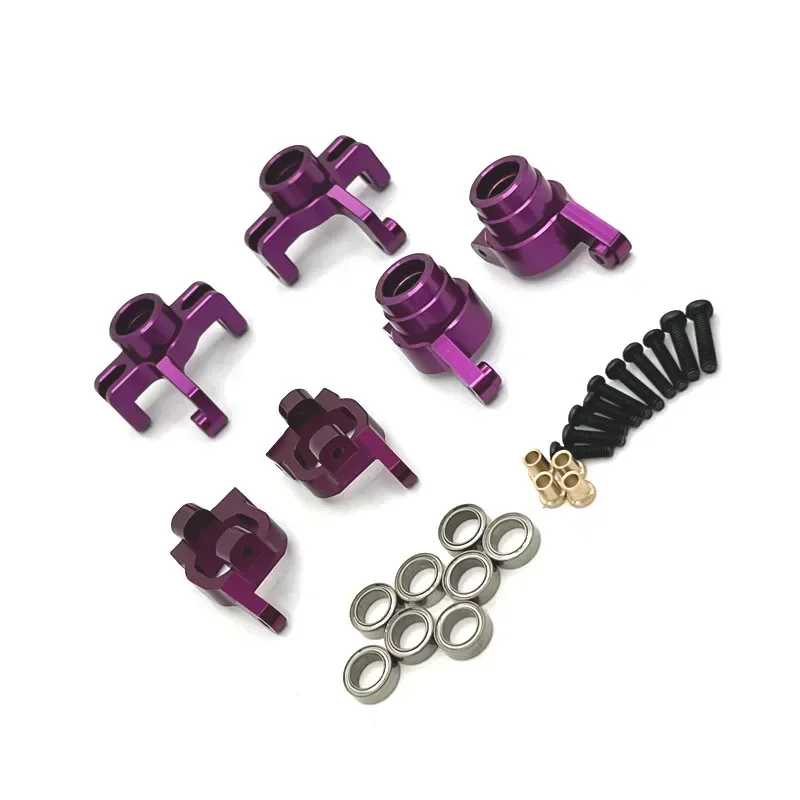 

Wltoys 144016 144018 Metal Steering Cup Steering Block Hub Carrier Rear Hub Carrier Kit 1/14 RC Car Upgrade Parts Accessorie