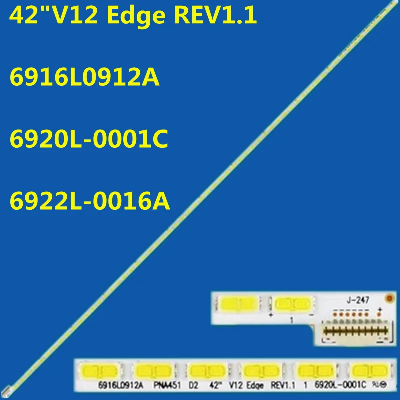 

100PCS LED Strip 60lamps For 42"V12 Edge REV1.1 42LT360C 42LT560H 42LT360C 42LT560H 42LS4100 42LS4600 42LS5700 LC420EUN