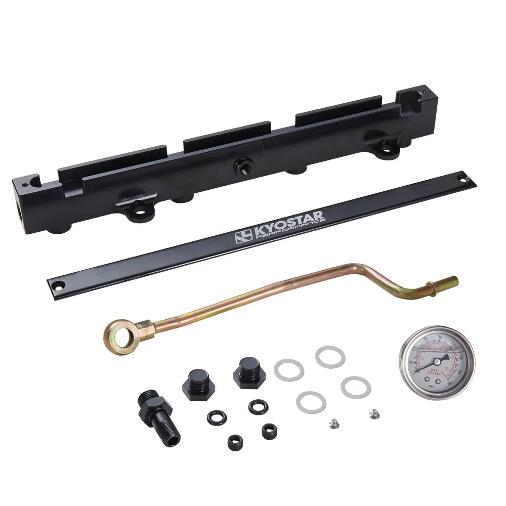 

KYOSTAR CNC Aluminum High Flow Fuel Rail for 02-06 Honda Acura K-Series K20 K20A2 K20Z1 K20A3 Type-S 2.0L