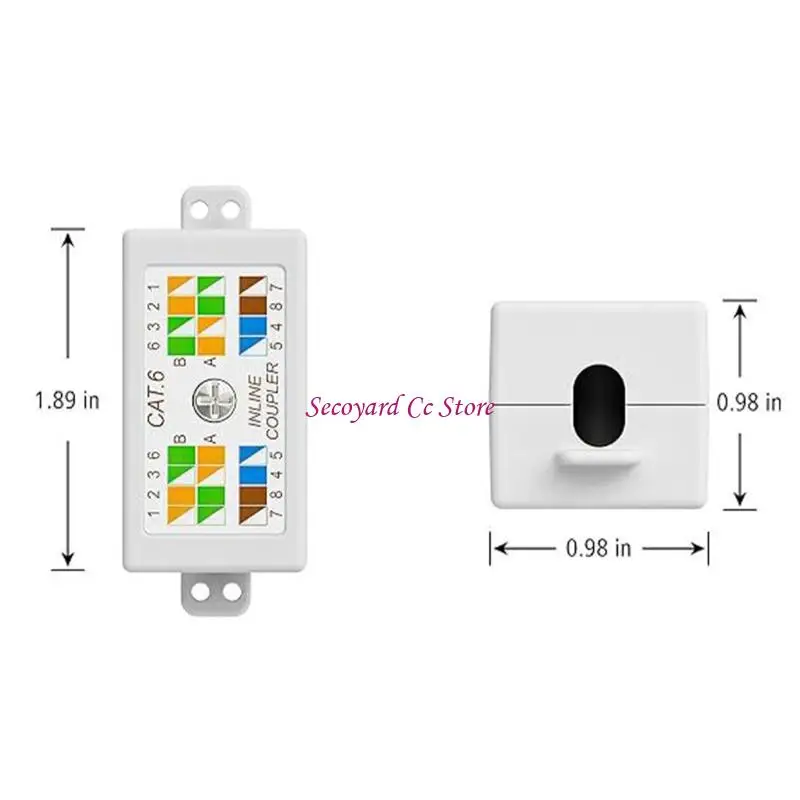 N3UC RJ45 CAT6ジャンクションボックスインラインパンチダウンカプラージョイナー用CAT6イーサネットネットワークケーブルイーサネットケーブル接続