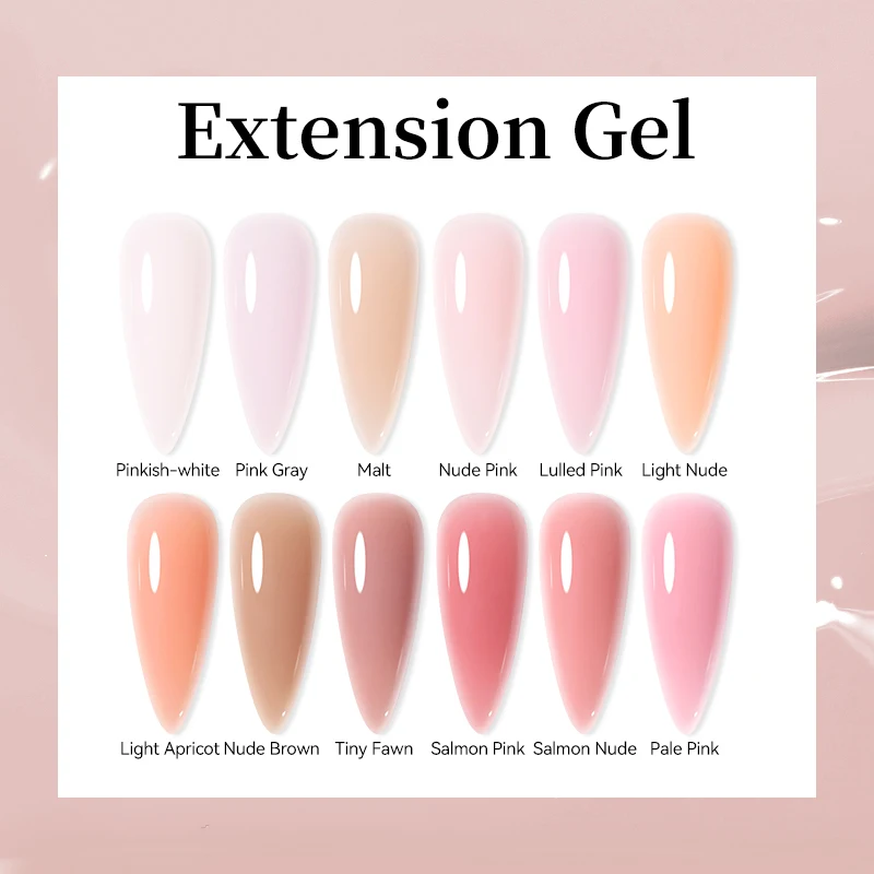 UR SUGAR 15ml Quick Extension Gel Nail Polish Nude Pink French Semi Permanent Soak Off UV Construction Gel Nail Art Manicure