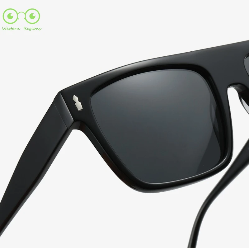 고품질 남성용 패셔너블 아세테이트 선글라스 uv400 레트로 다용도 쌀알 무늬 자외선 차단 편광 선글라스