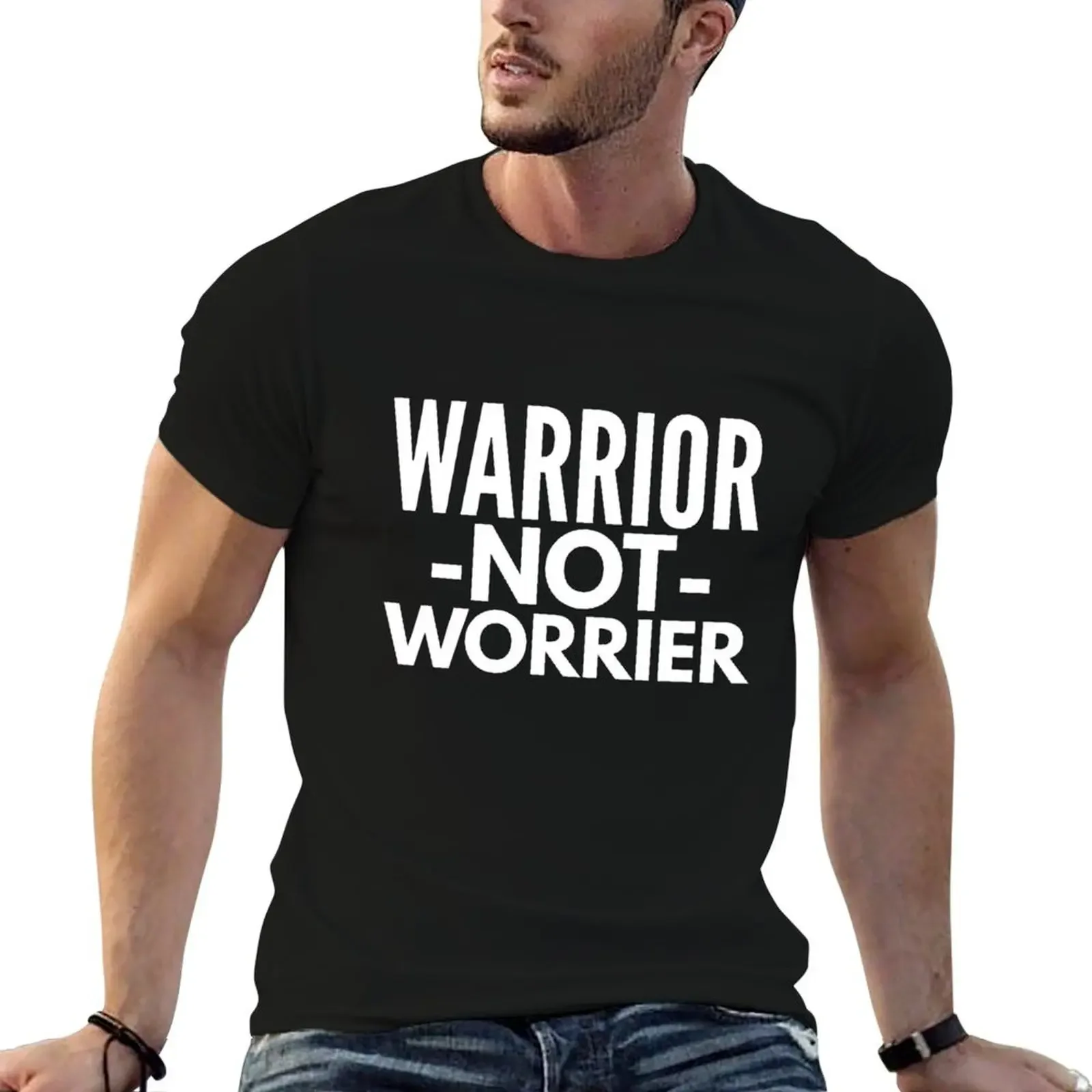 

Warrior not Worrier T-Shirt anime hippie clothes summer clothes shirts graphic tee mens designer t shirt