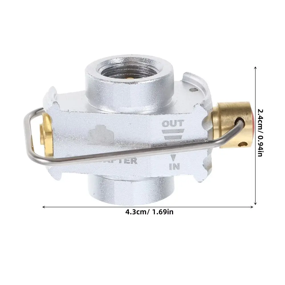 Picture 7: Efficient Flat Tank Conversion Adapter Leak-proof Cost-effective Camping Gas Adapter Valve Multi-purpose Aluminum Alloy