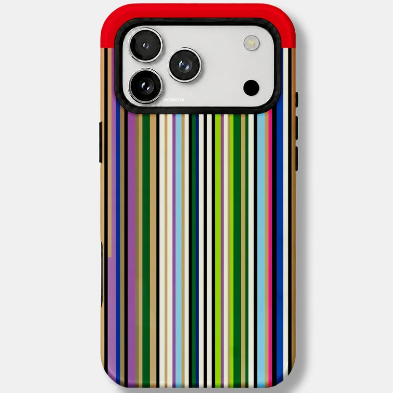 Прочный чехол с яркими полосками и поддержкой MagSafe для iPhone 17, 16 Pro Max, 15, 14, 13 Pro Plus, 2 в 1.
