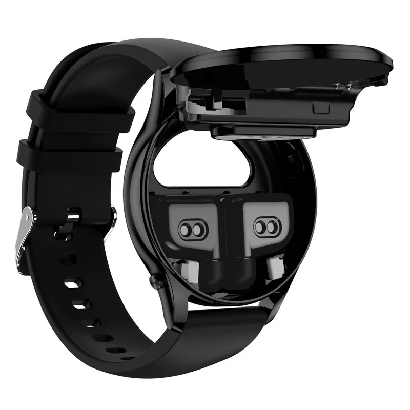 X17 Mini 2 In 1 Smart Watch With Earbuds 1.27Inch Screen Waterproof Heart Rate Monitoring Sport Tracker Smartwatch Men