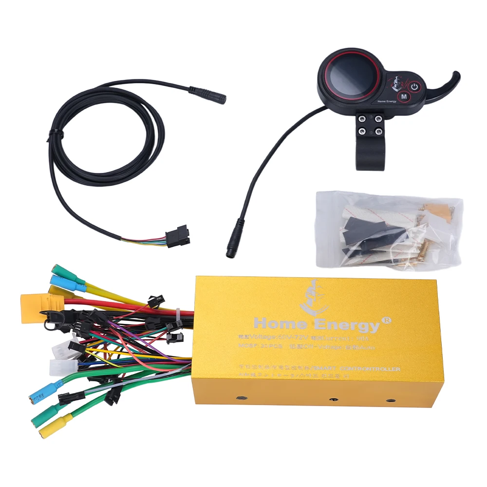

90A 120A Controller Set Dual Drive Controller LCD Display Kit with Finger Accelerator Electric Bicycle Scooter Accessories