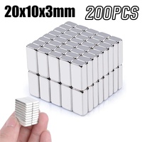 20-200Pcs 20x10x3 Neodymium Magnet 20mm X 10mm X 3mm N35 NdFeB Block Super Powerful Strong Permanent Magnetic Imanes 20*10*3