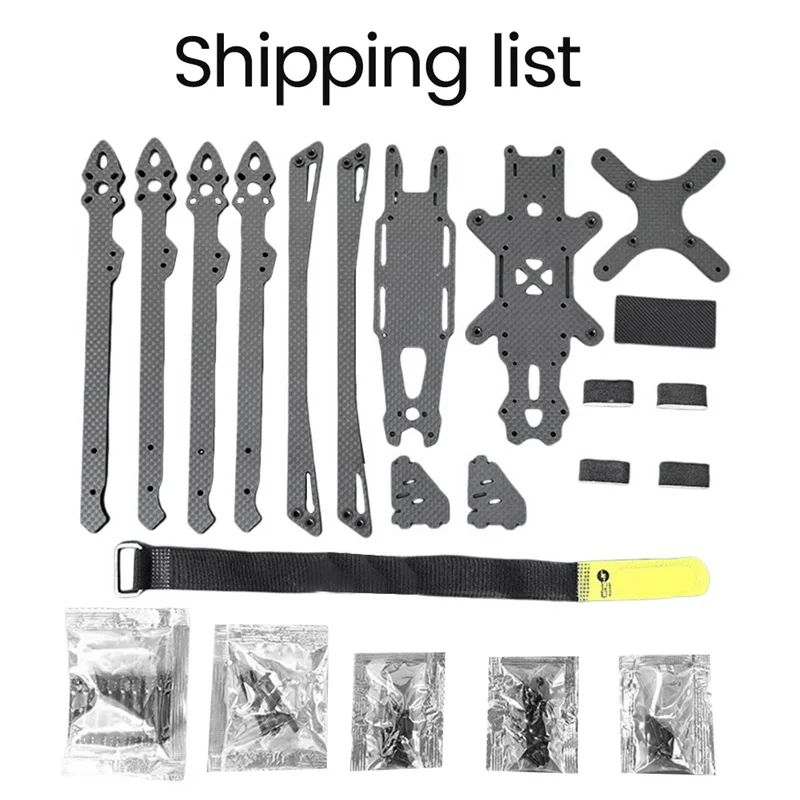 AS96-طائرة بدون طيار طقم إطارات الطائرة بدون طيار الإطار ل XL9 V2 FPV 5 مللي متر الذراع ل FPV حرة 8 بوصة طويلة المدى الطائرة بدون طيار كوادكوبتر RC نموذج 9 بوصة