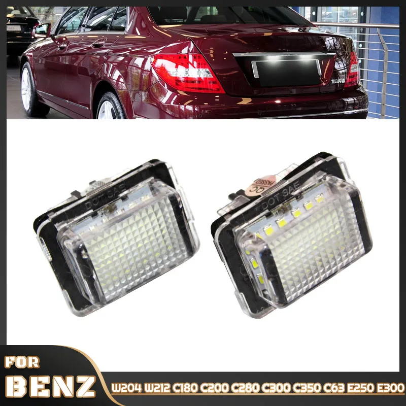 CanBus Error Free License Plate LED Light For Mercedes Benz C-Class S204 C207 W204 E-Class W212 S212 C207 CL-Class C216